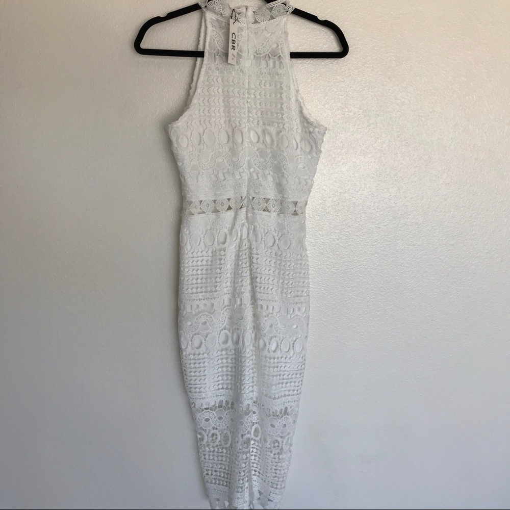 CBR white crochet high neck dress - Picture 2 of 6